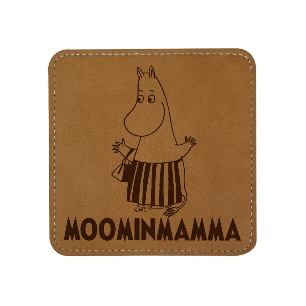 Moomin Moominmamma Faux Leather Square Coaster