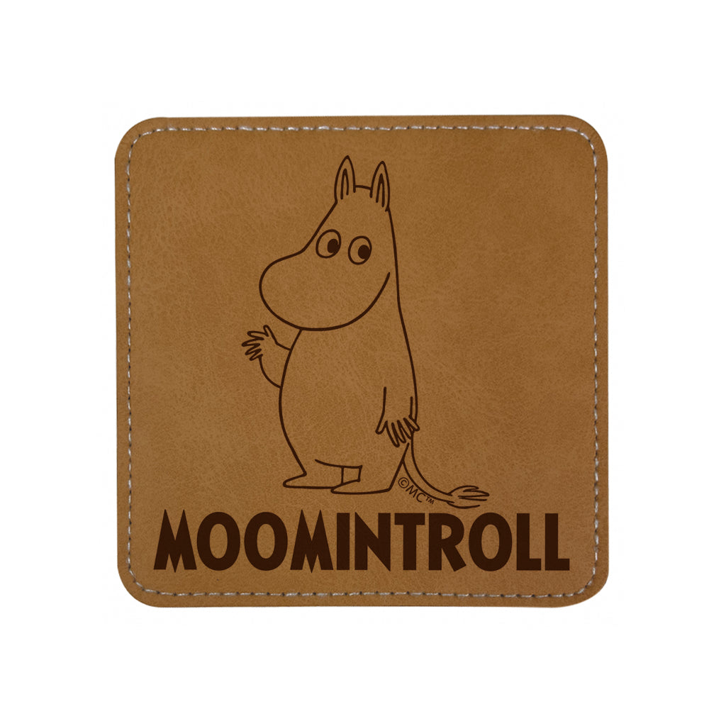 Moomin Moomintroll Faux Leather Square Coaster