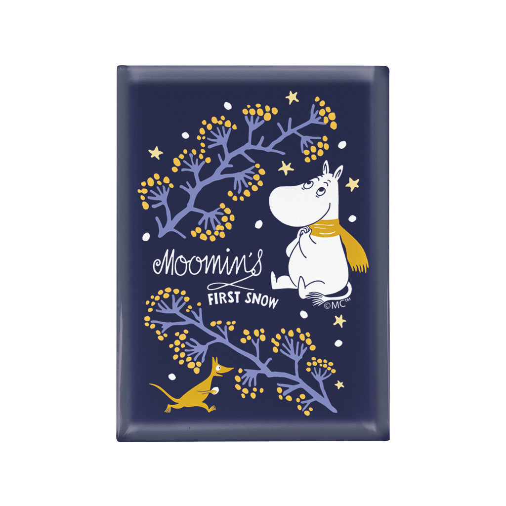 Moomin First Snow Red Blue Fridge Magnet | Moomin Shop US