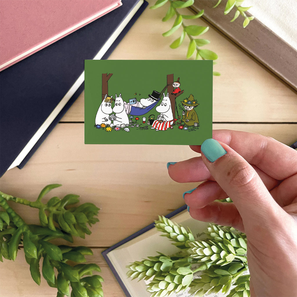 Moomin Family Camping Wooden Fridge Magnet | Moomin Shop US