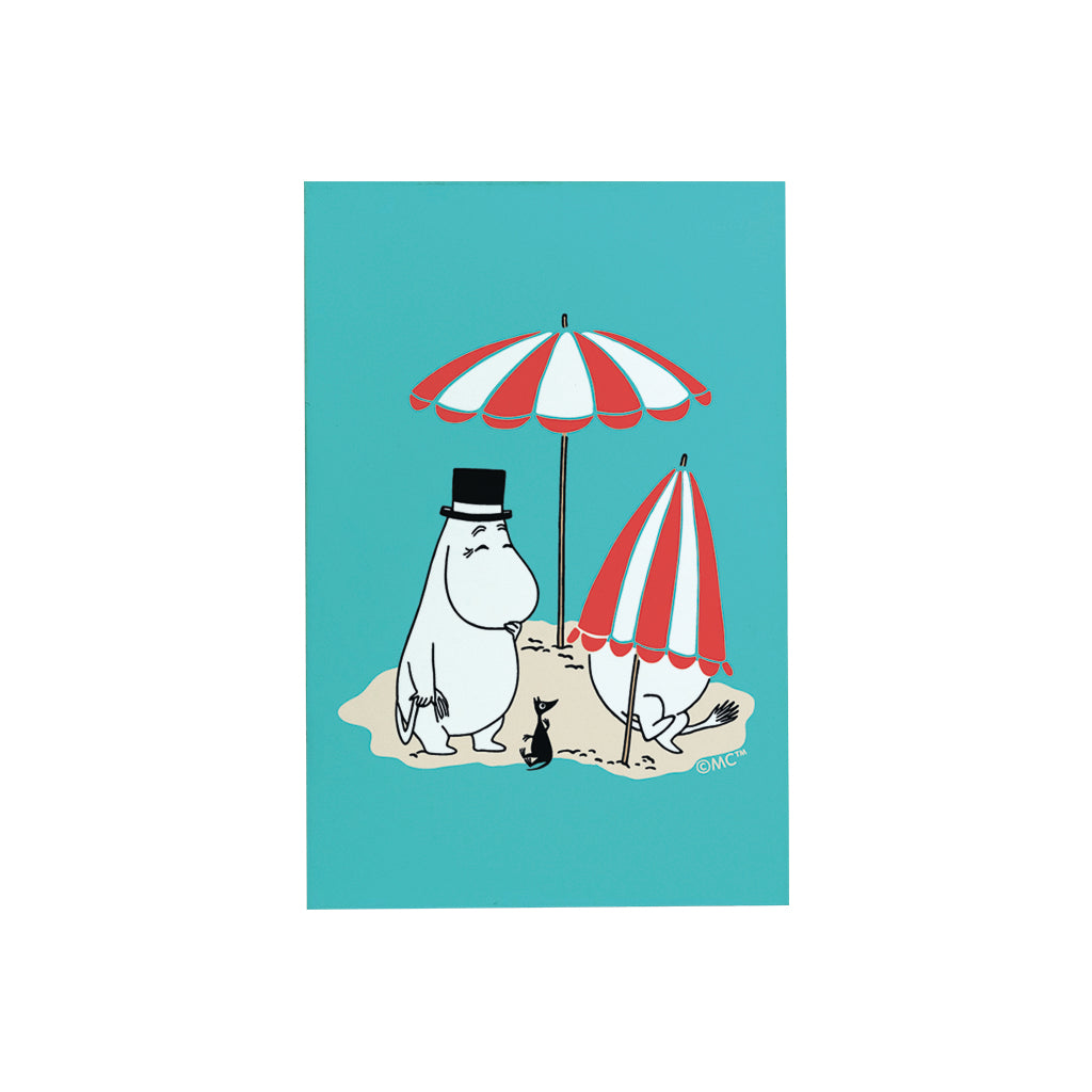 Moomin Moominpappa At The Beach Wooden Fridge Magnet