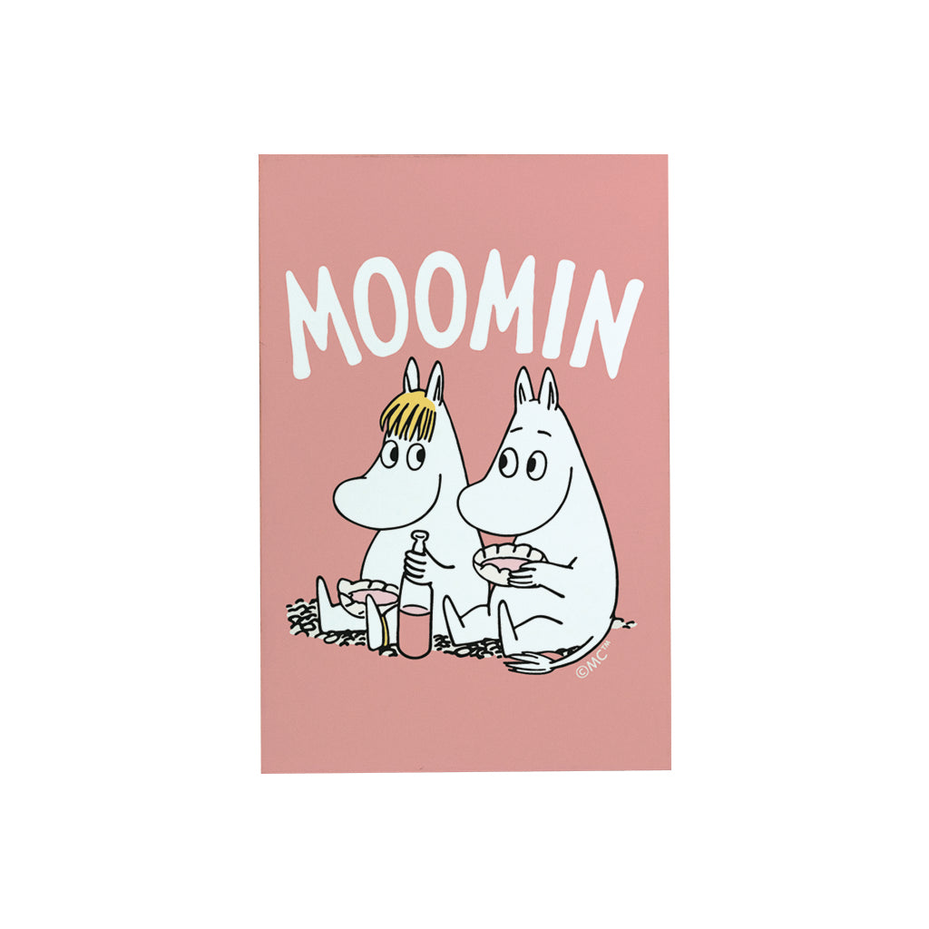 Moomin Moomintroll And Snorkmaiden Picnic Wooden Fridge Magnet