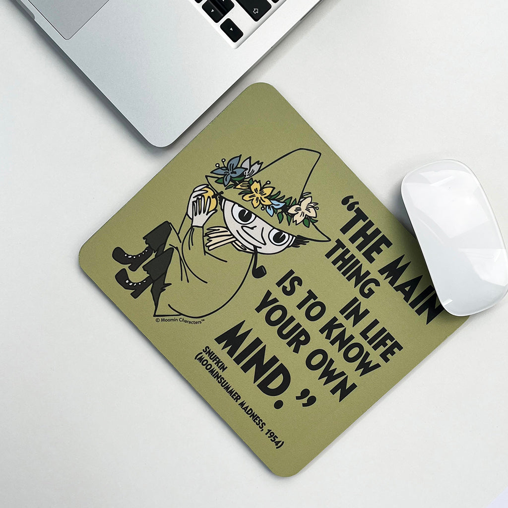 Moomin Snufkin Know Your Own Mind Mouse Pad