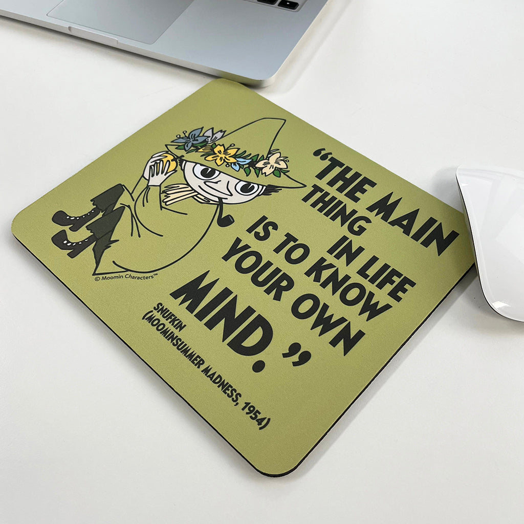 Moomin Snufkin Know Your Own Mind Mouse Pad