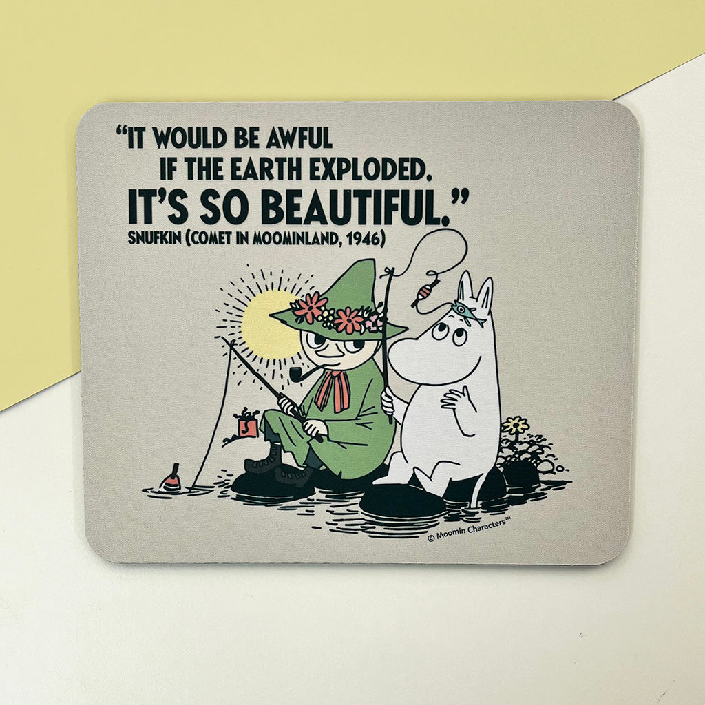 Moomin Snufkin And Moomintroll So Beautiful Mouse Pad