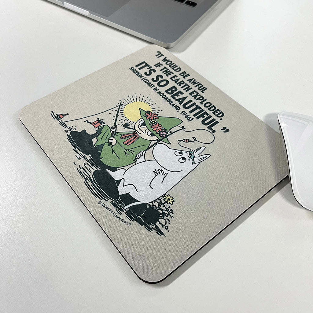 Moomin Snufkin And Moomintroll So Beautiful Mouse Pad | Moomin Shop US