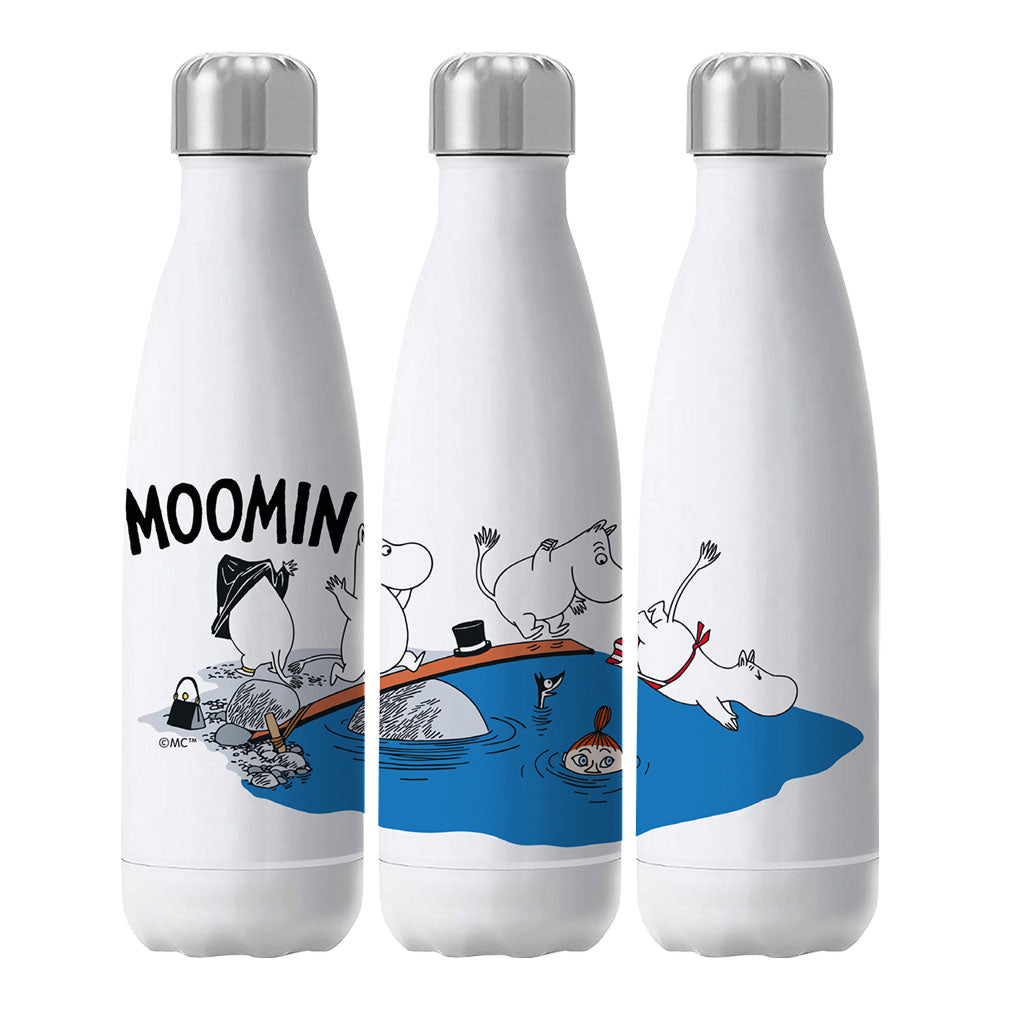 Moomin Swimming Insulated Stainless Steel Water Bottle