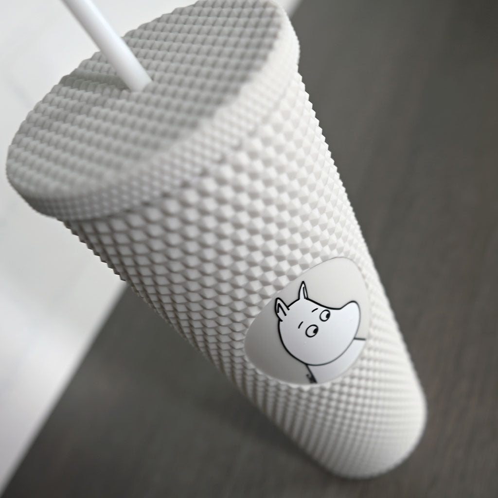 Moomin Moomintroll Drinking Cup With Straw - White