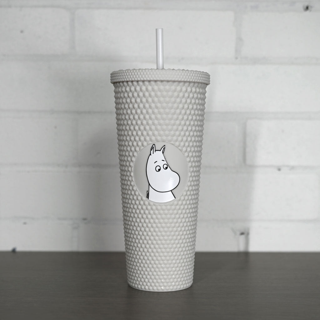 Moomin Moomintroll Drinking Cup With Straw - White