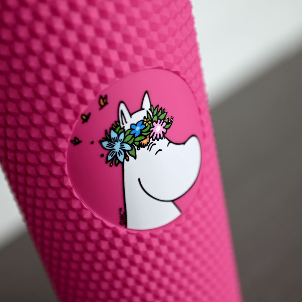 Moomin Moominmamma Drinking Cup With Straw - Hot Pink