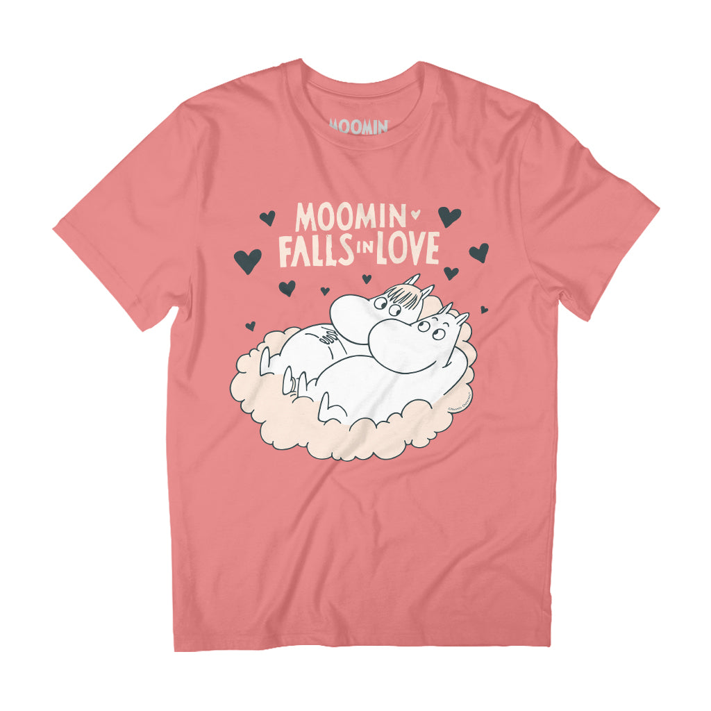 Moomin Falls In Love Moomintroll &amp; Snorkmaiden Adult T-Shirt | Moomin Shop US