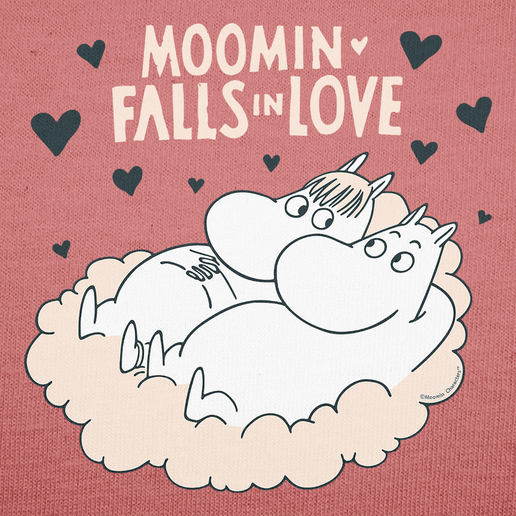 Moomin Falls In Love Moomintroll &amp; Snorkmaiden Adult T-Shirt