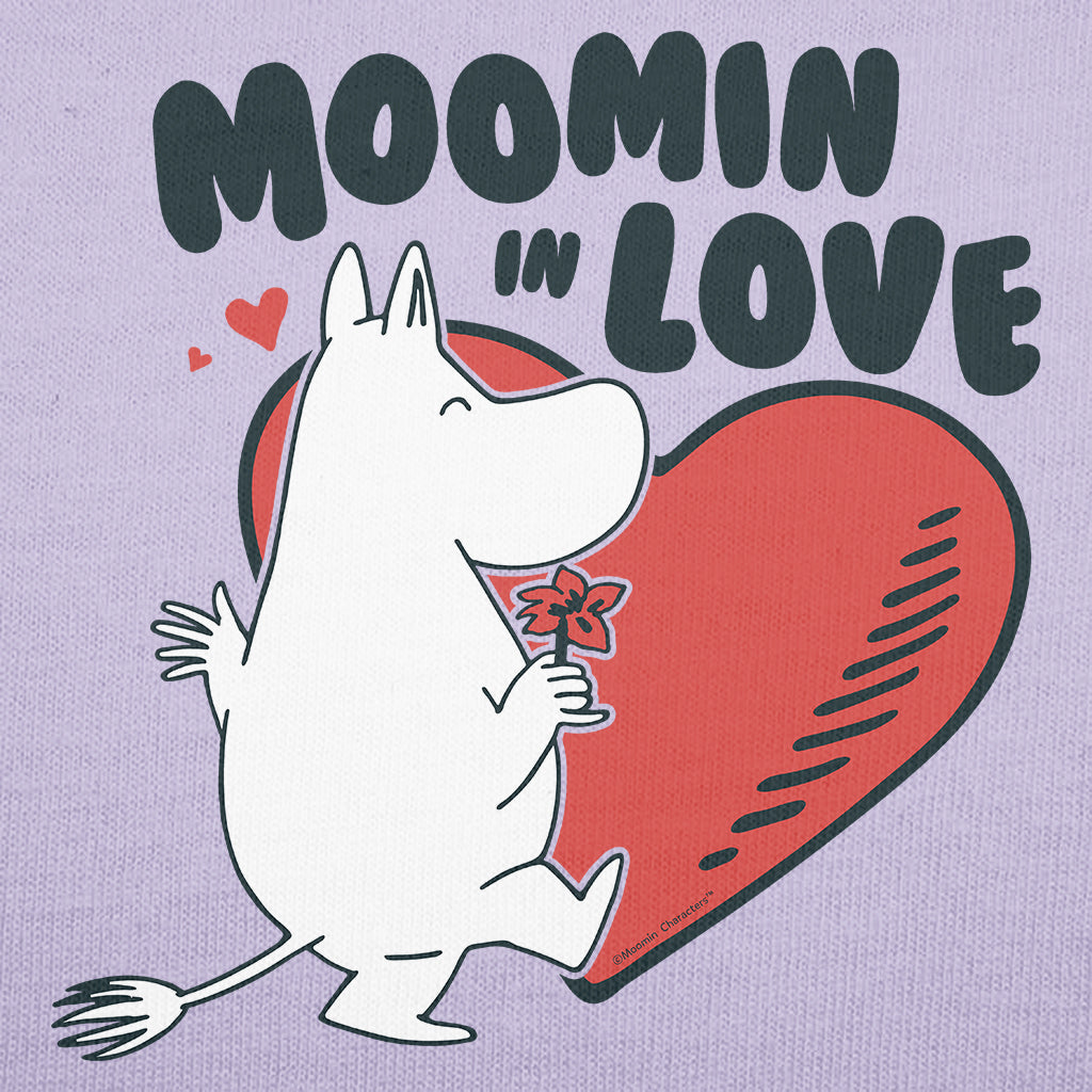 Moomin In Love Moomintroll Heart Adult Hoodie