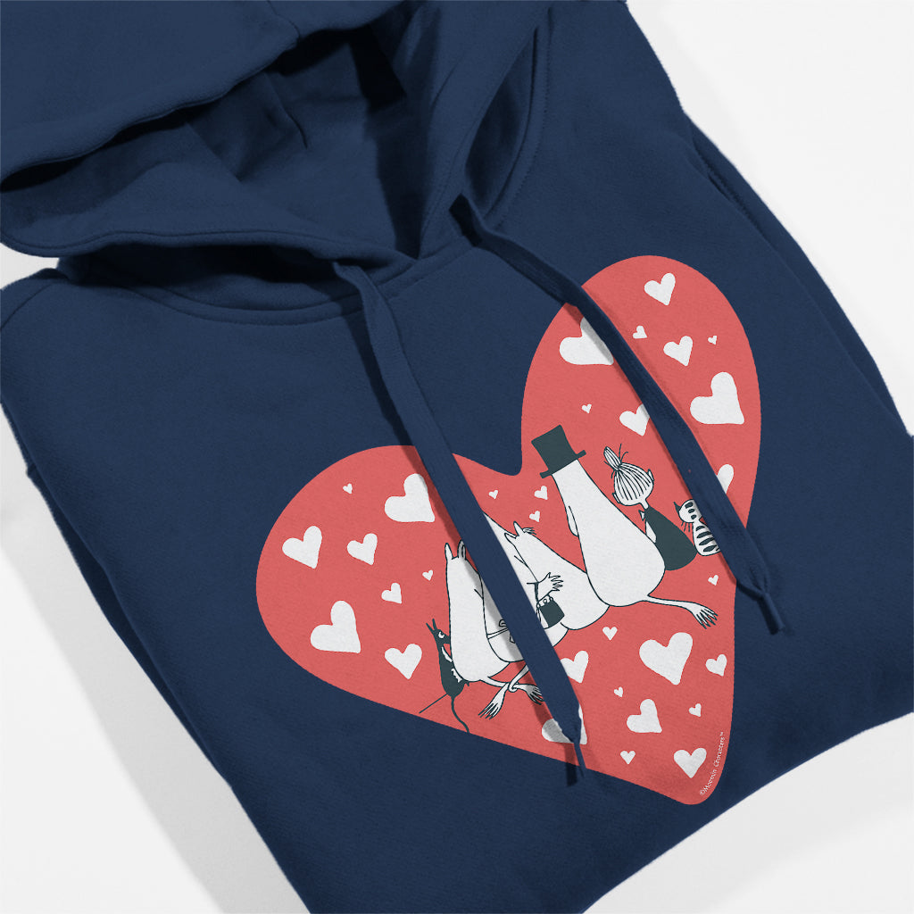 Moomin Family Love Hearts Adult Hoodie | Moomin Shop US