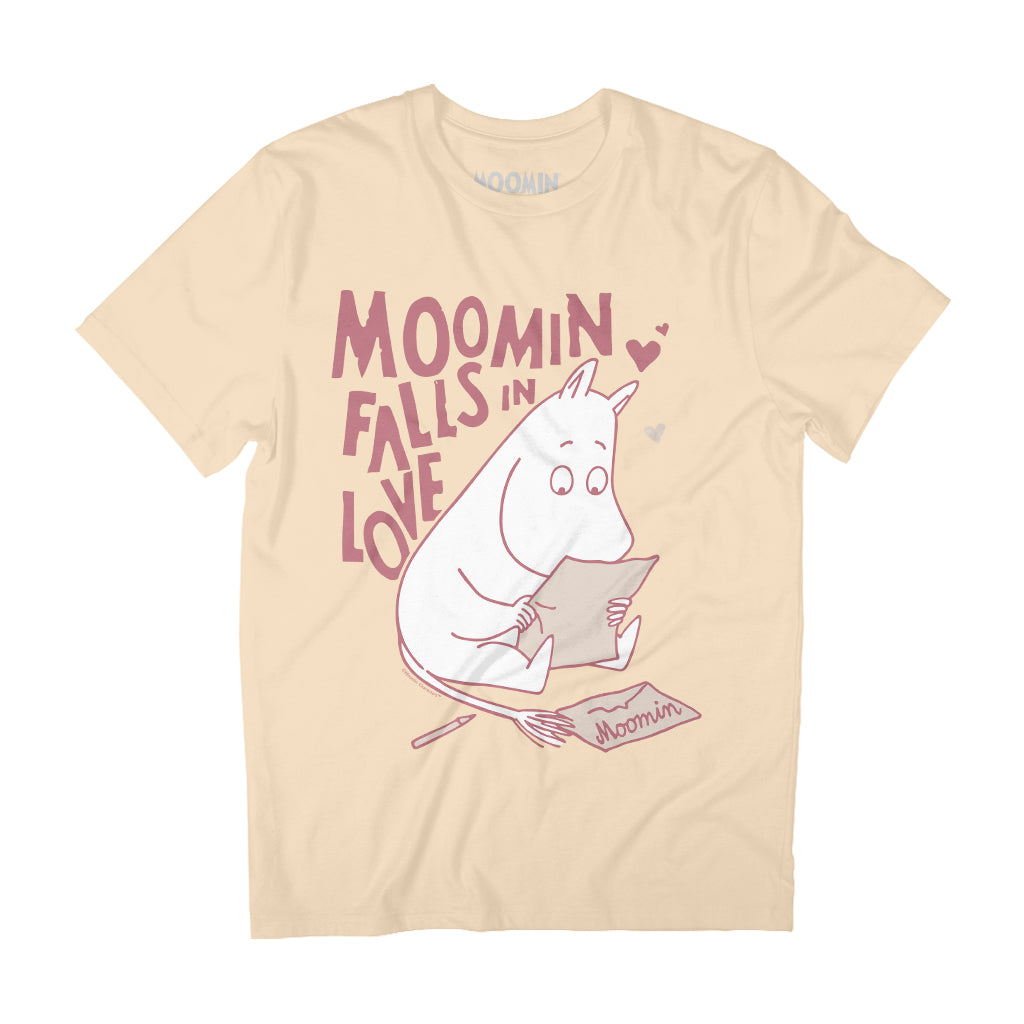 Moomin Falls In Love Moomintroll Love Letter Adult T-Shirt | Moomin Shop US