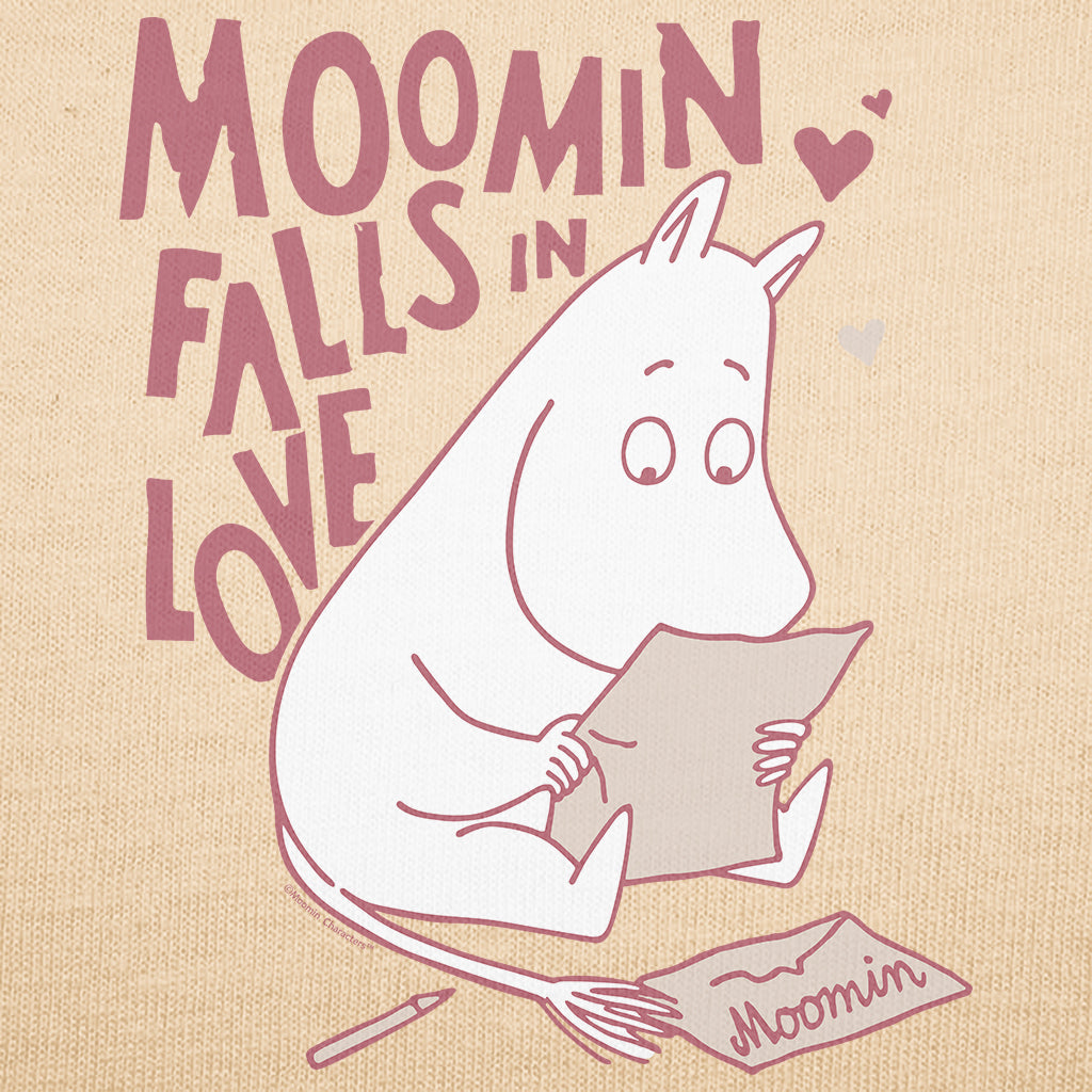 Moomin Falls In Love Moomintroll Love Letter Adult T-Shirt