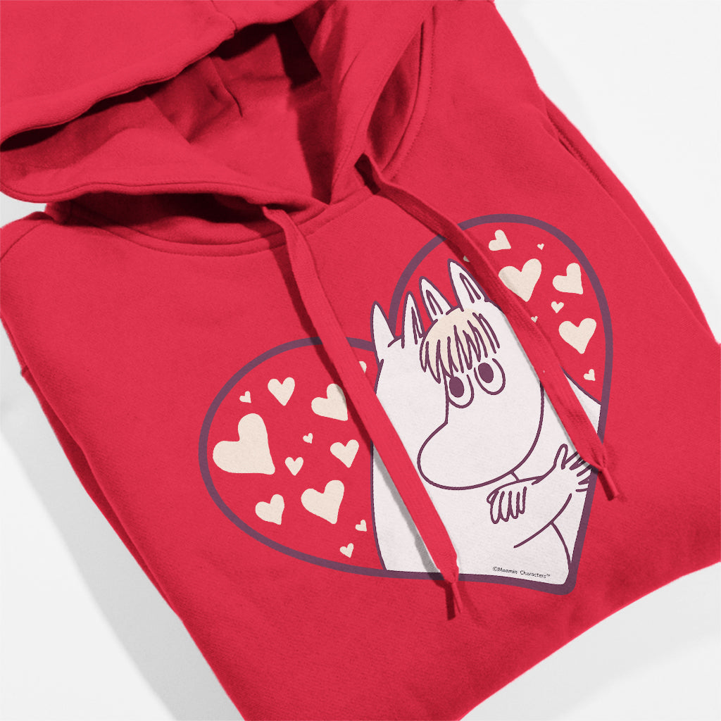 Moomin Love Heart Moomintroll &amp; Snorkmaiden Adult Hoodie