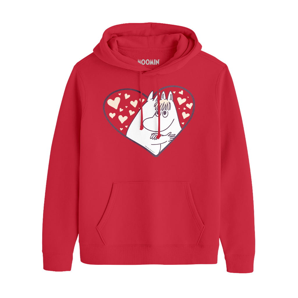 Moomin Love Heart Moomintroll &amp; Snorkmaiden Adult Hoodie | Moomin Shop US