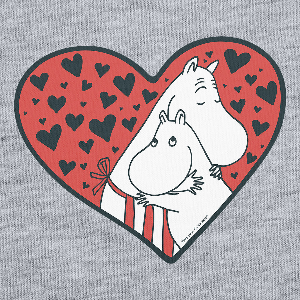 Moomin Moominmamma &amp; Moomintroll Love Heart Adult Hoodie