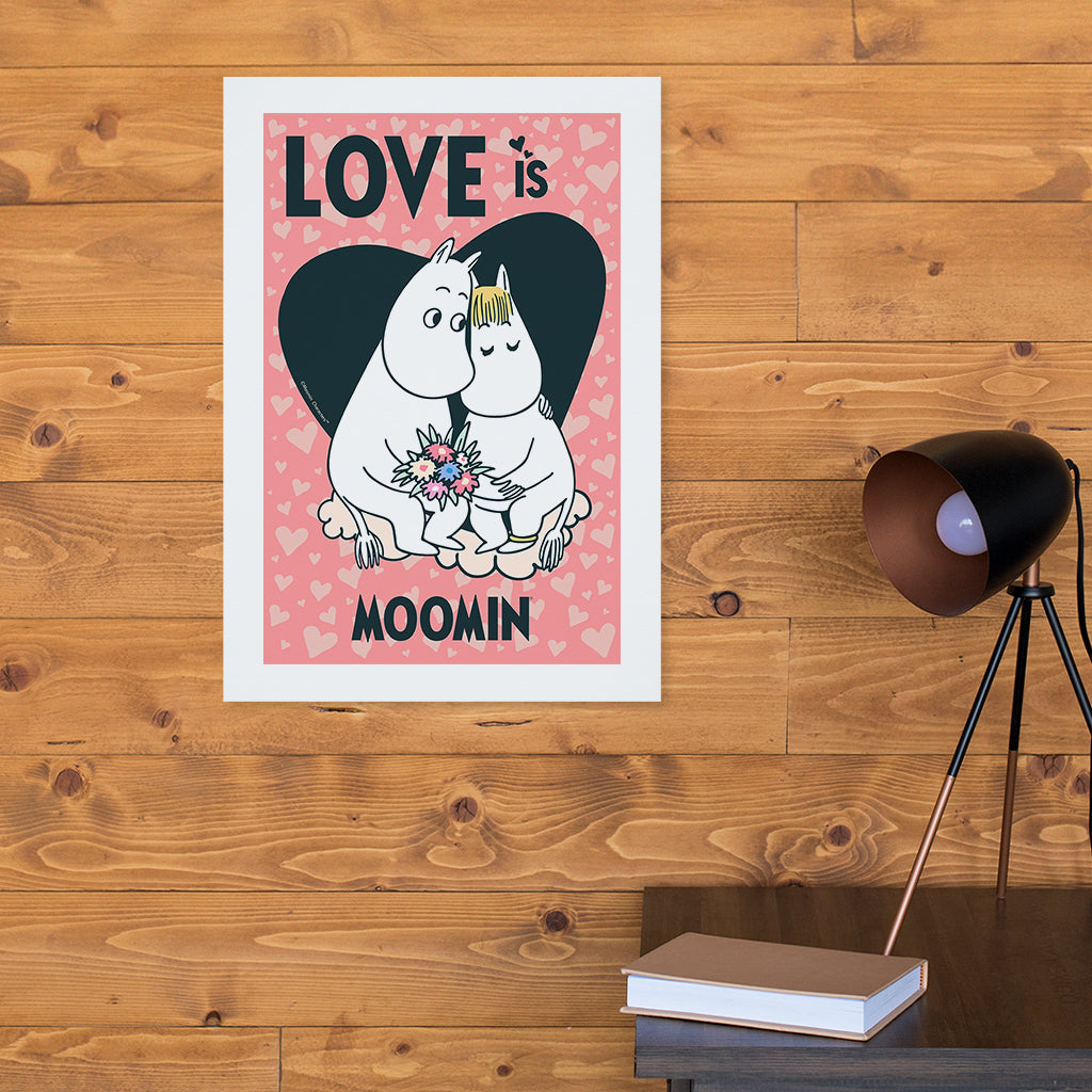 Moomin Moomintroll &amp; Snorkmaiden Love Is Print