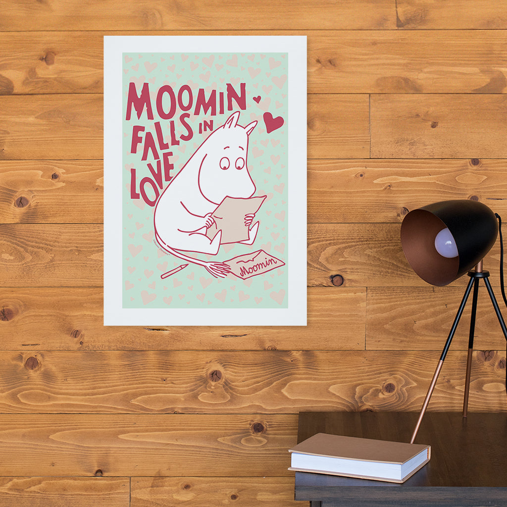 Moomin Falls In Love Reading Moomintroll Print