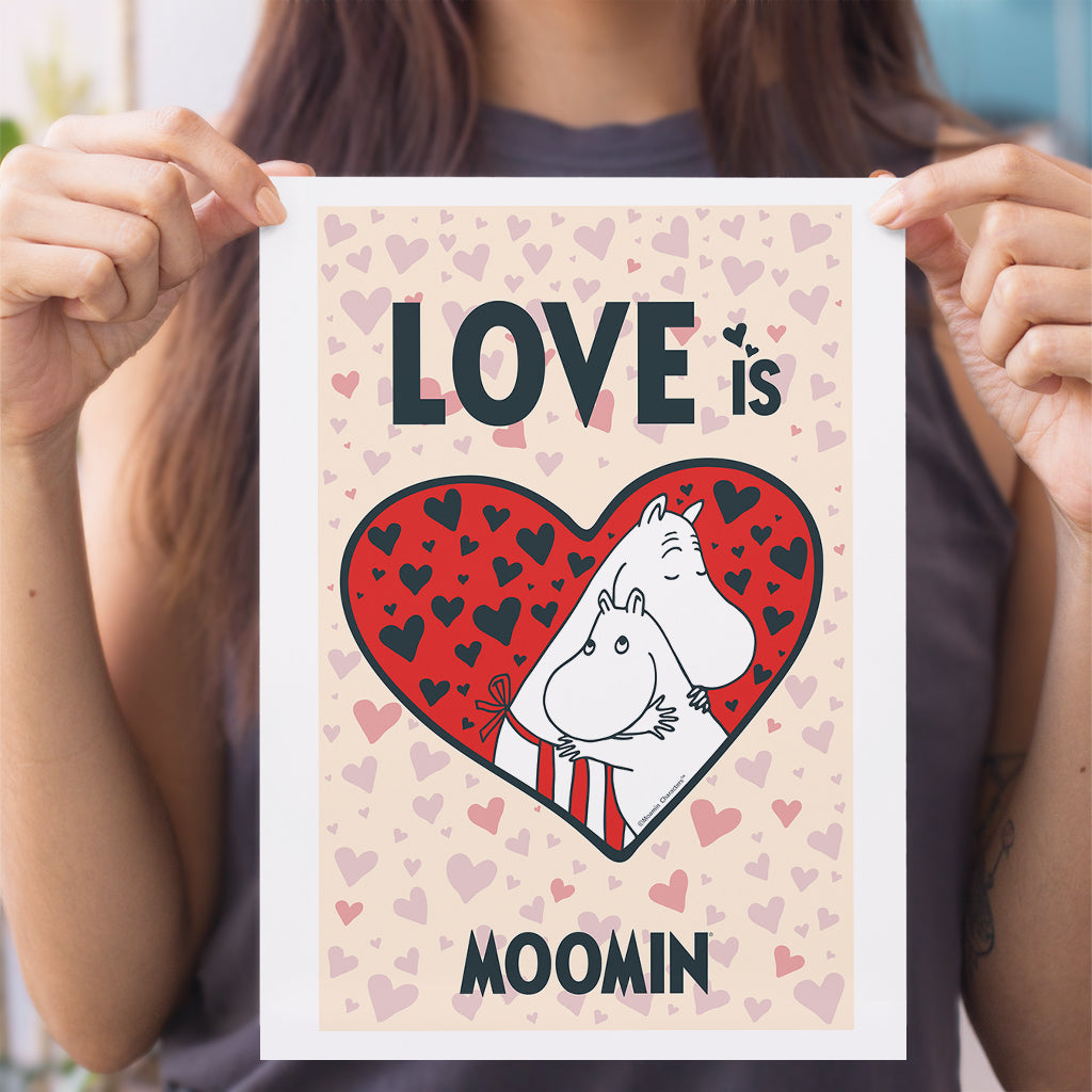 Moomin Moominmamma &amp; Moomintroll Love Is Print