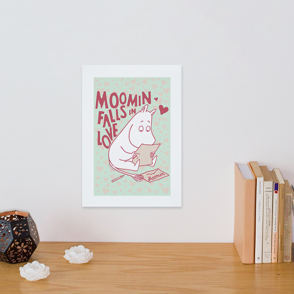 Moomin Falls In Love Reading Moomintroll Print