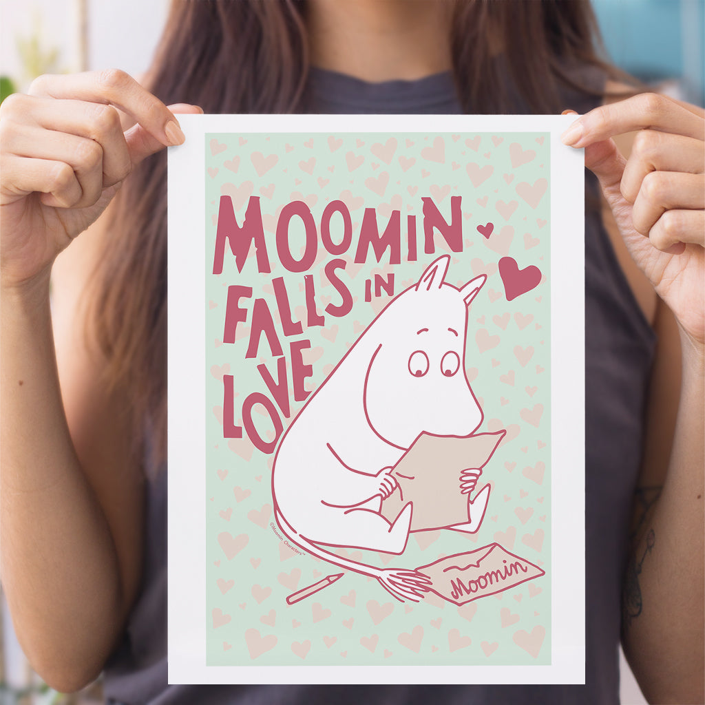 Moomin Falls In Love Reading Moomintroll Print