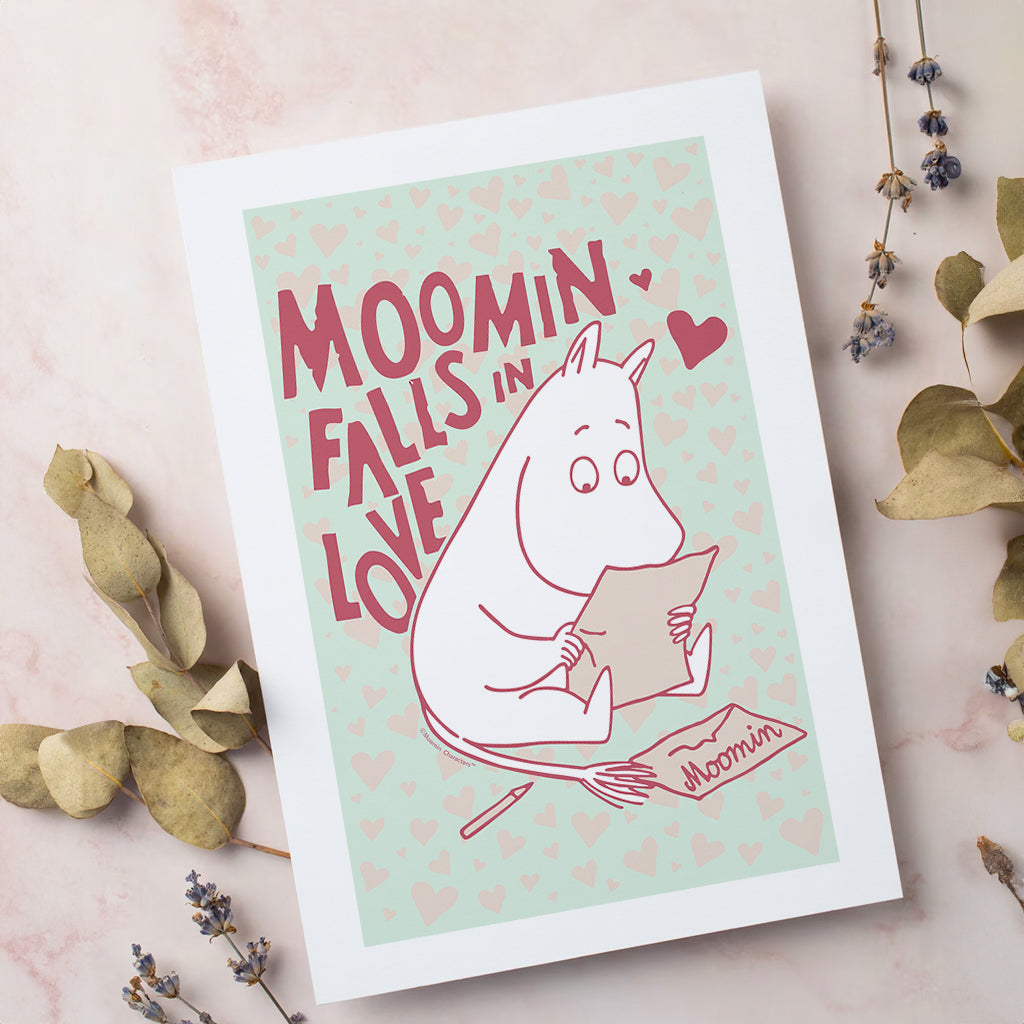 Moomin Falls In Love Reading Moomintroll Print