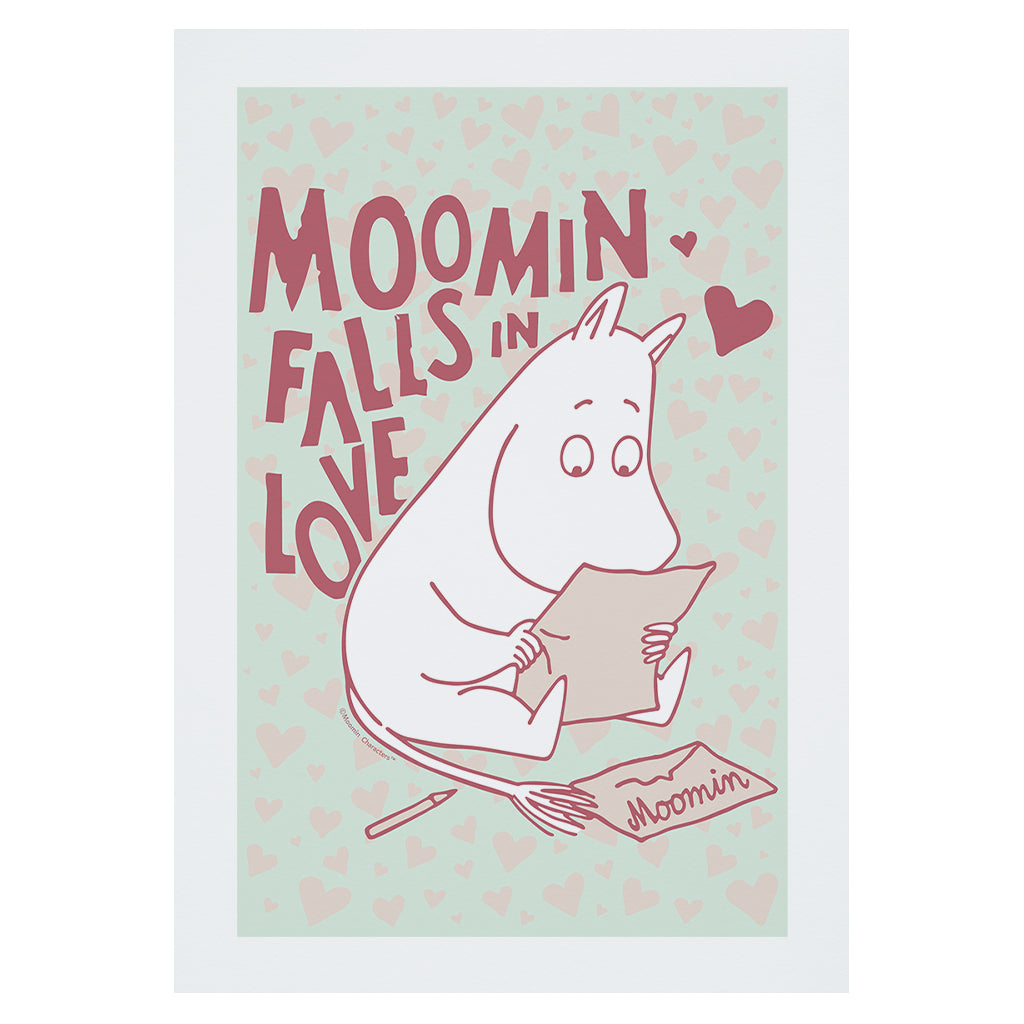 Moomin Falls In Love Reading Moomintroll Print