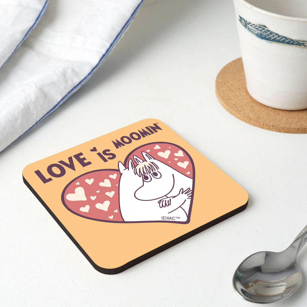 Moomin Moomintroll Snorkmaiden Love Is Moomin Wooden Single Coaster