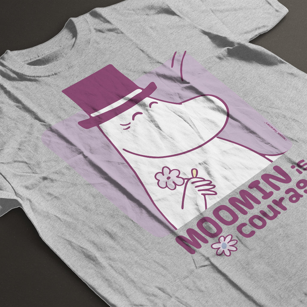 Moomin Moominpappa Moomin Is Courage Adult T-Shirt