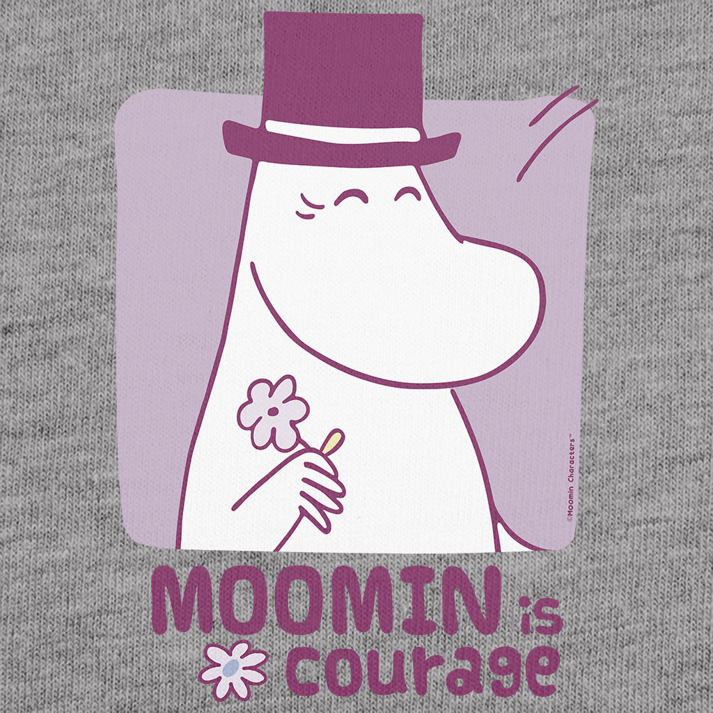 Moomin Moominpappa Moomin Is Courage Adult T-Shirt