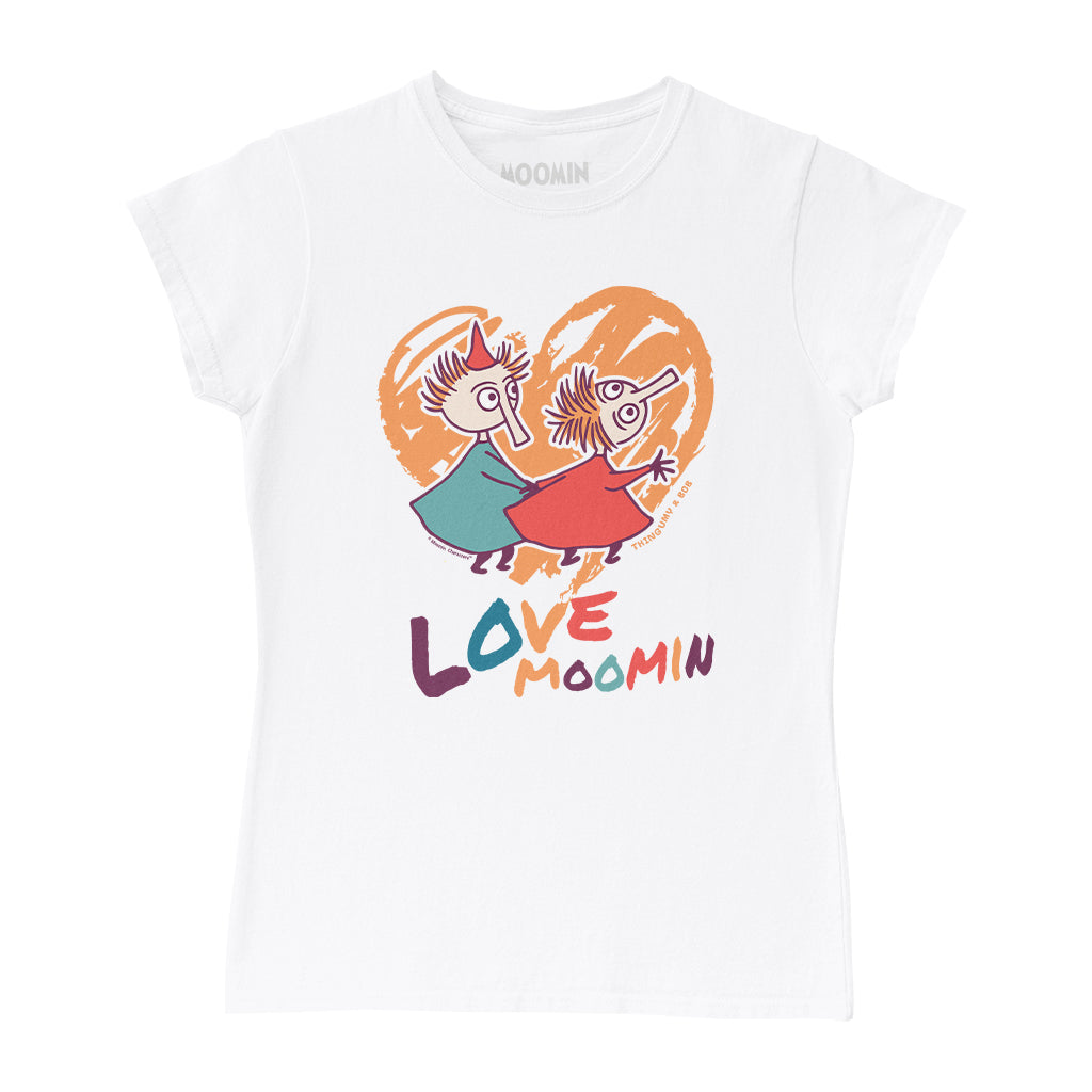 Thingumy And Bob Love Moomin Women&#39;s T-Shirt | Moomin Shop US