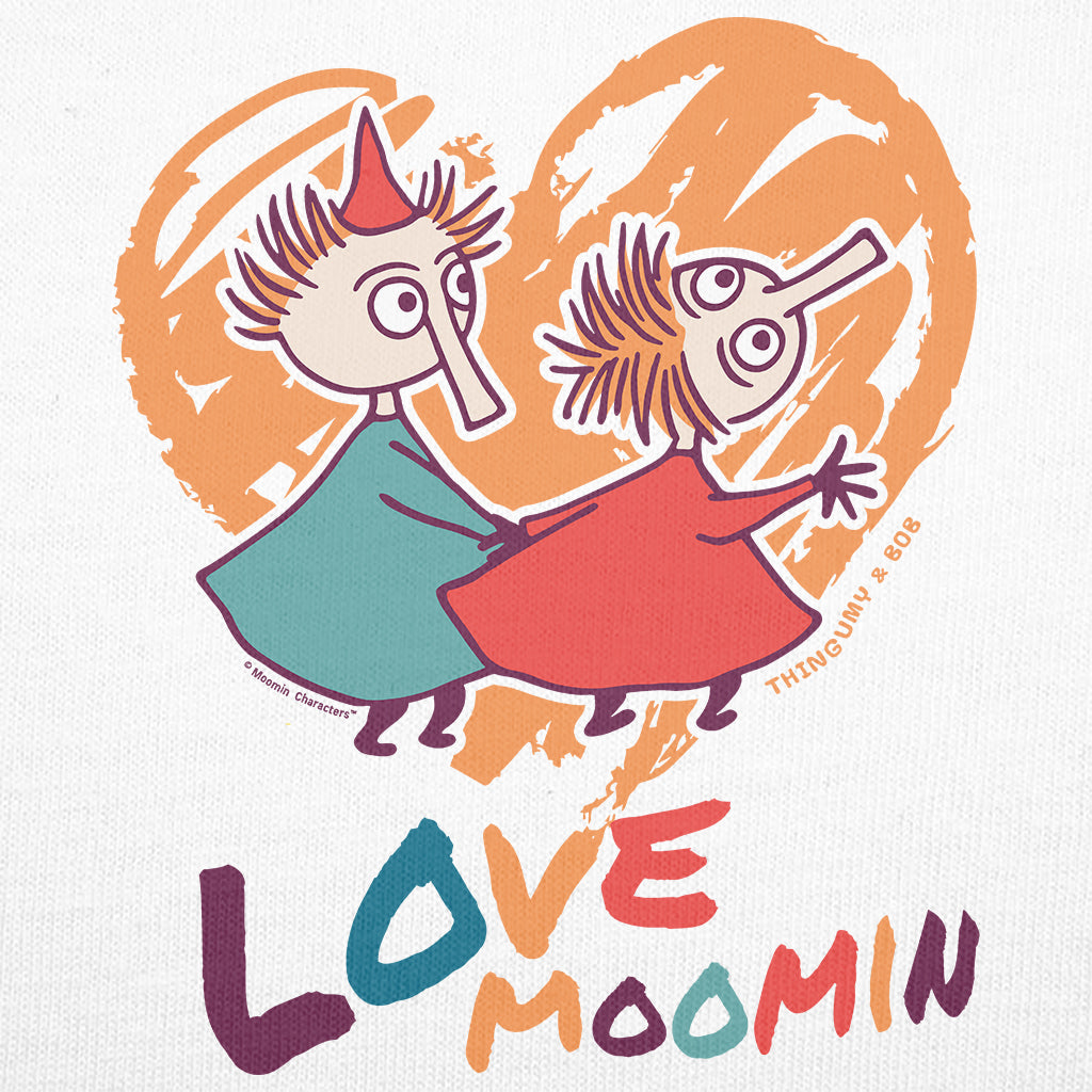 Thingumy And Bob Love Moomin Women&#39;s T-Shirt
