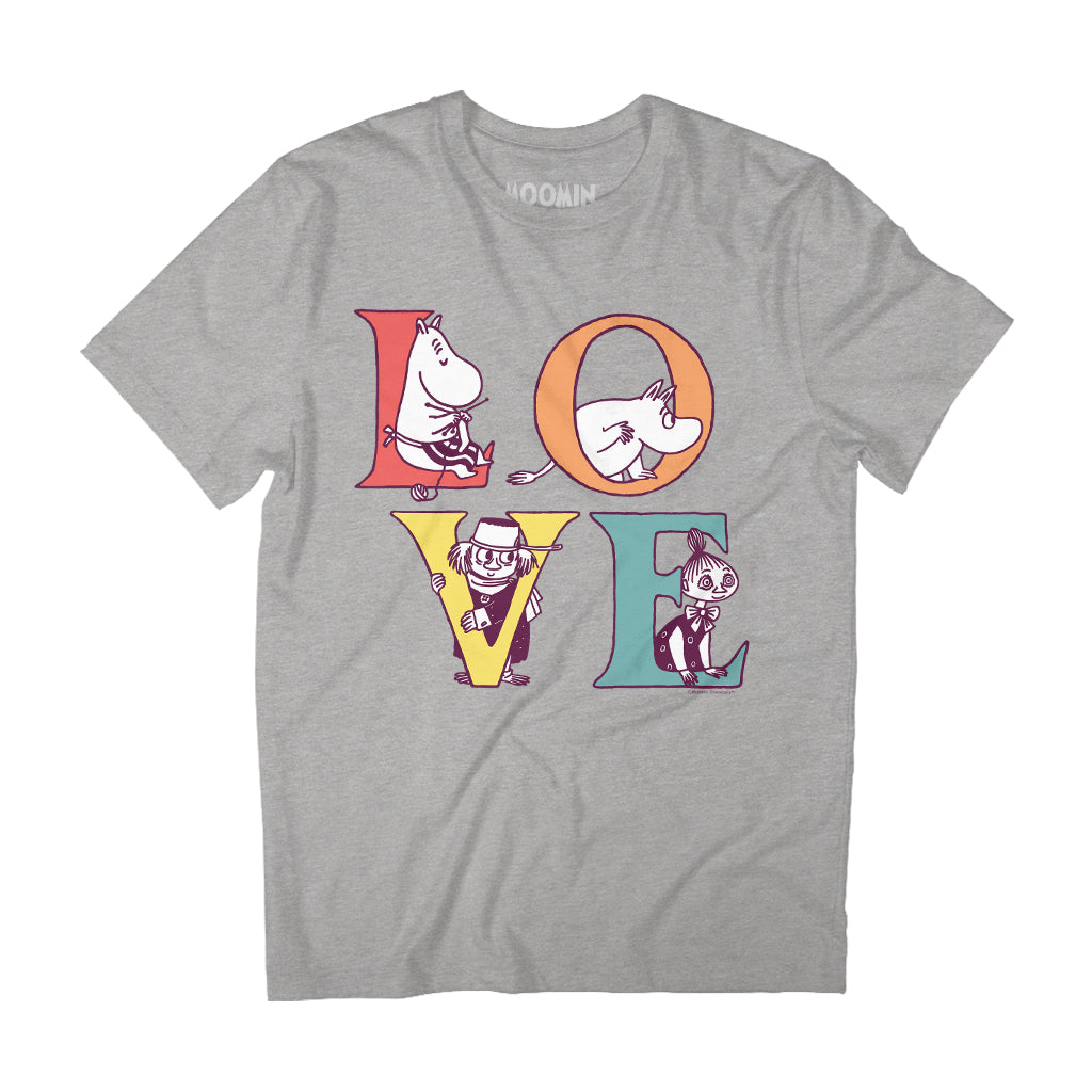 Moomin L O V E Letters Adult T-Shirt