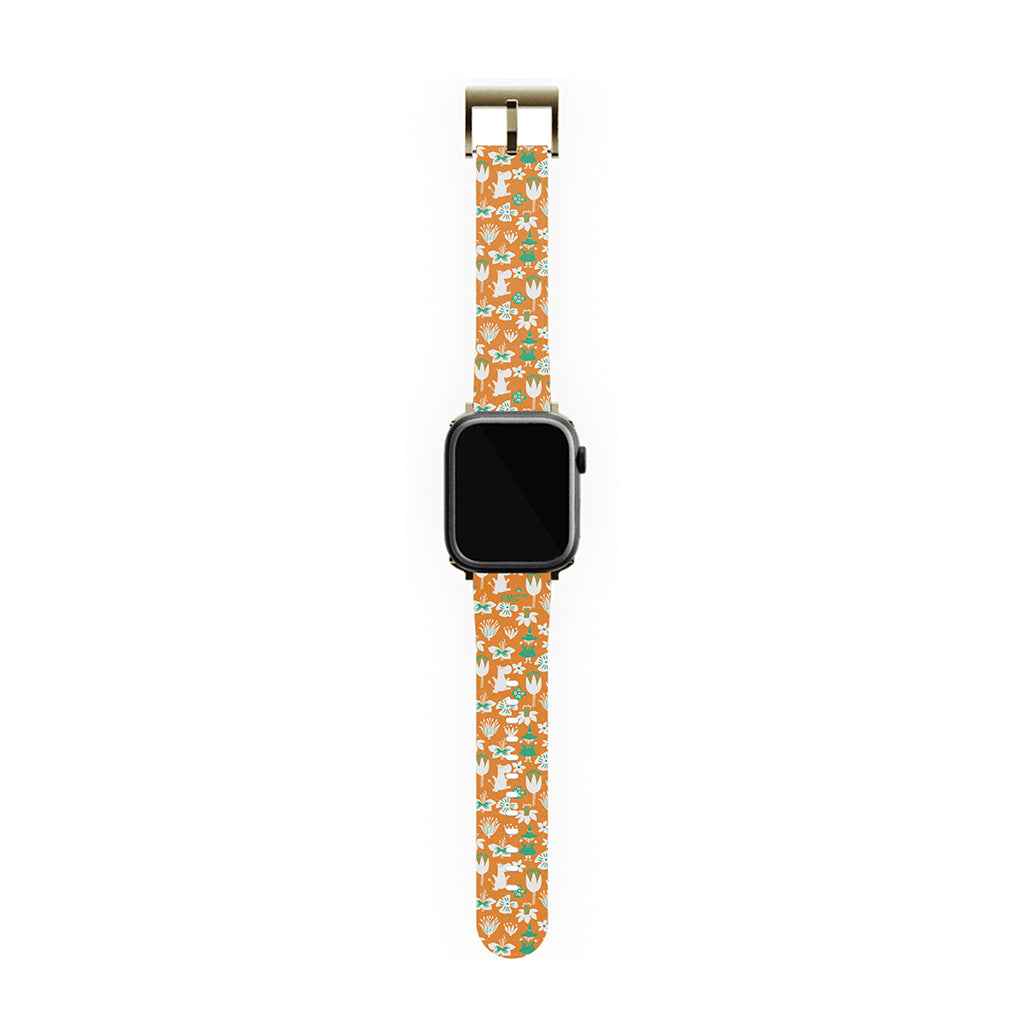Moomintroll, Snufkin And Flowers Apple Watch Band