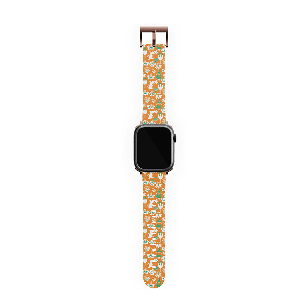 Moomintroll, Snufkin And Flowers Apple Watch Band