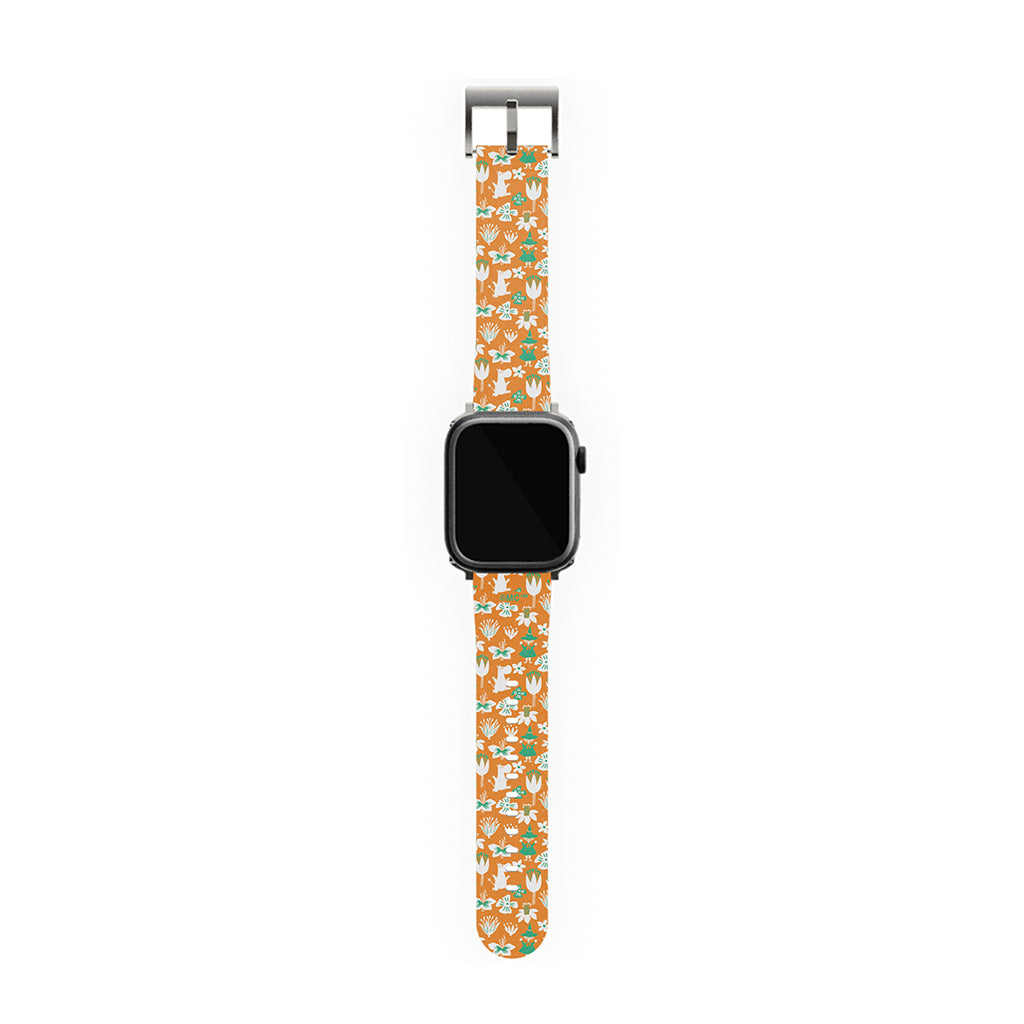Moomintroll, Snufkin And Flowers Apple Watch Band