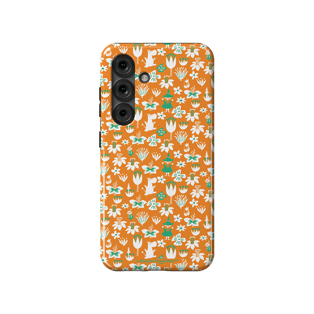Moomintroll, Snufkin And Flowers Galaxy Tough Case - Casestry | Moomin Shop US