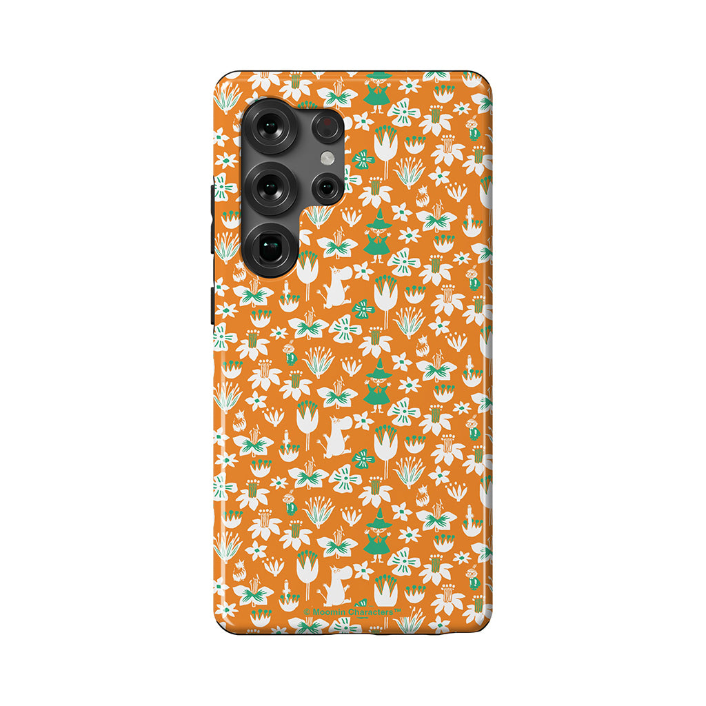Moomintroll, Snufkin And Flowers Galaxy Tough Case