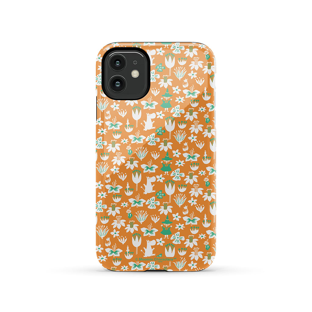 Moomintroll, Snufkin And Flowers Apple iPhone Tough Case