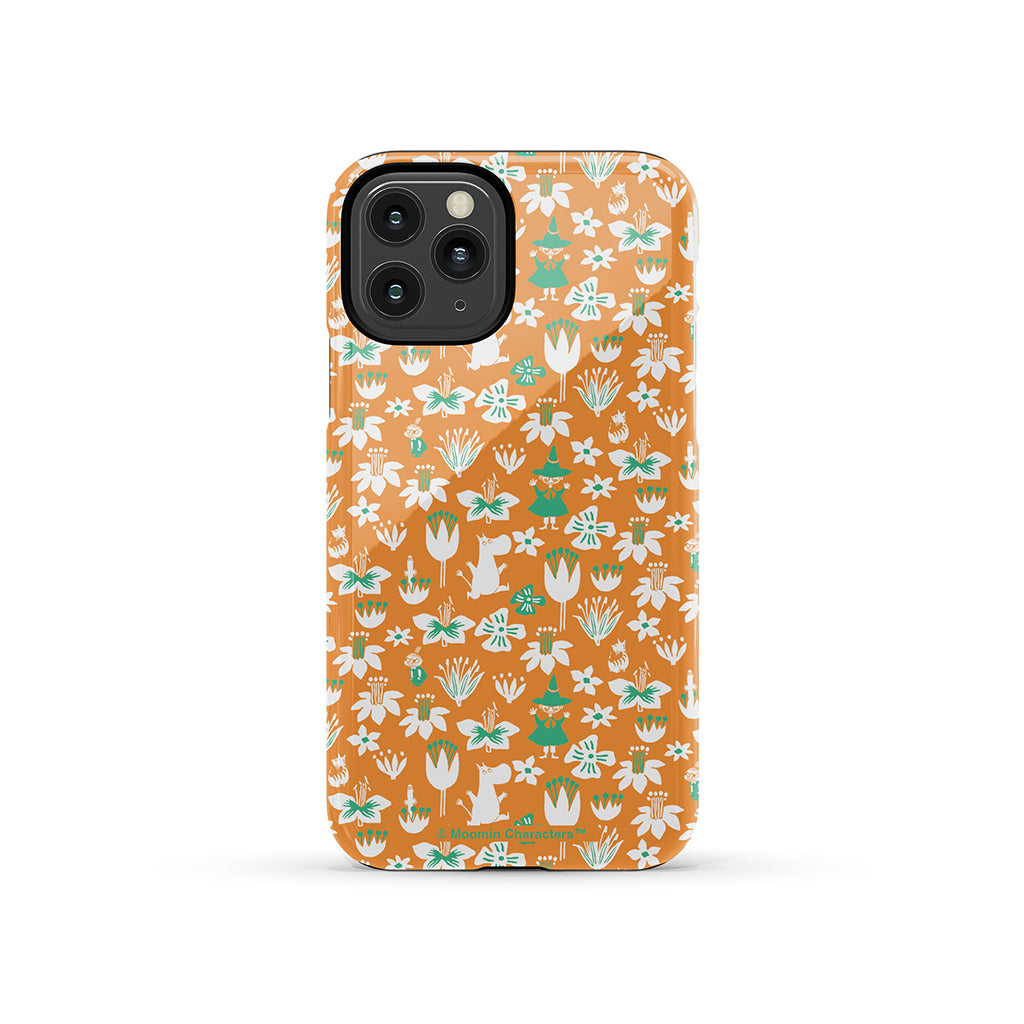 Moomintroll, Snufkin And Flowers Apple iPhone Tough Case