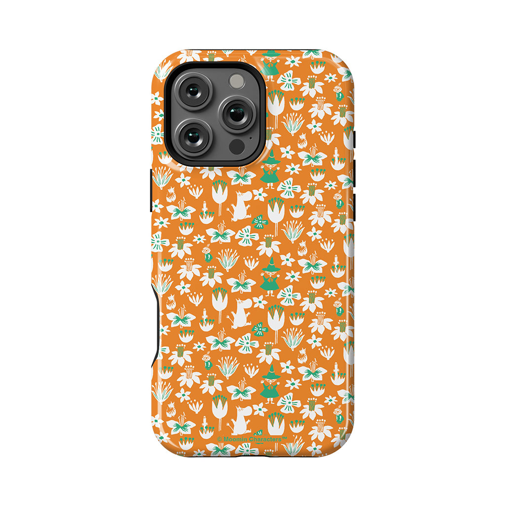 Moomintroll, Snufkin And Flowers Apple iPhone Tough Case