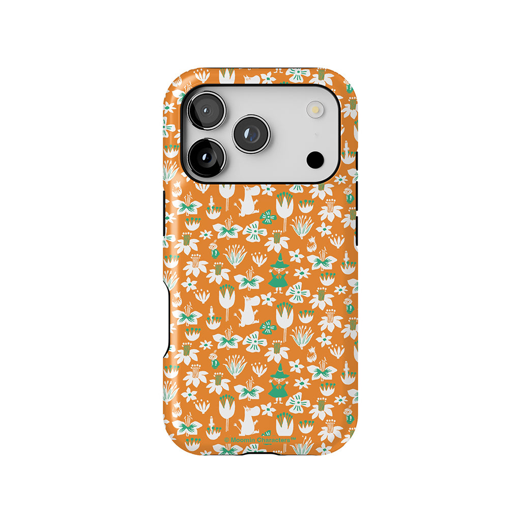 Moomintroll, Snufkin And Flowers Apple iPhone Tough Case