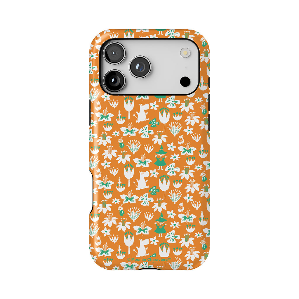 Moomintroll, Snufkin And Flowers Apple iPhone Tough Case