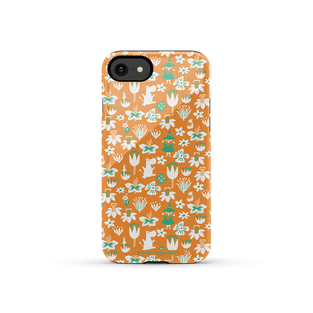 Moomintroll, Snufkin And Flowers Apple iPhone Tough Case
