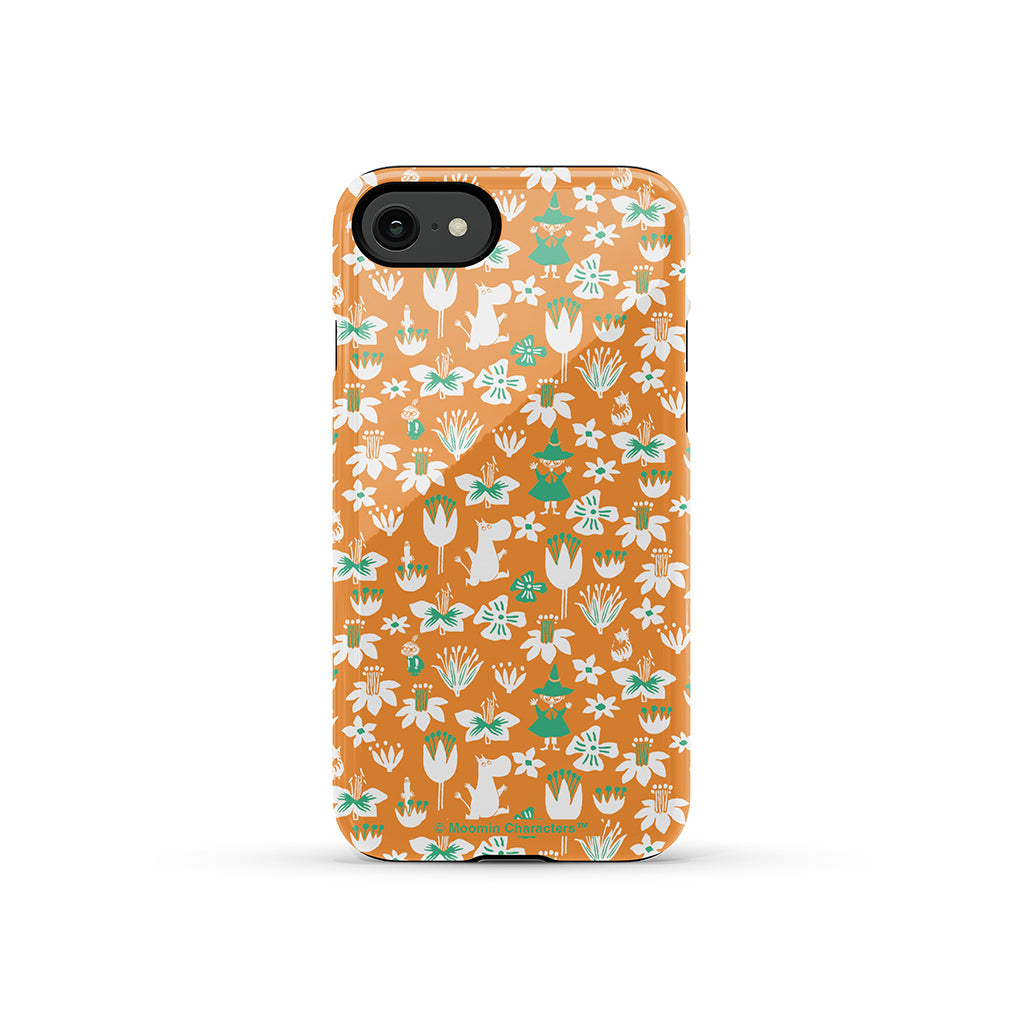 Moomintroll, Snufkin And Flowers Apple iPhone Tough Case