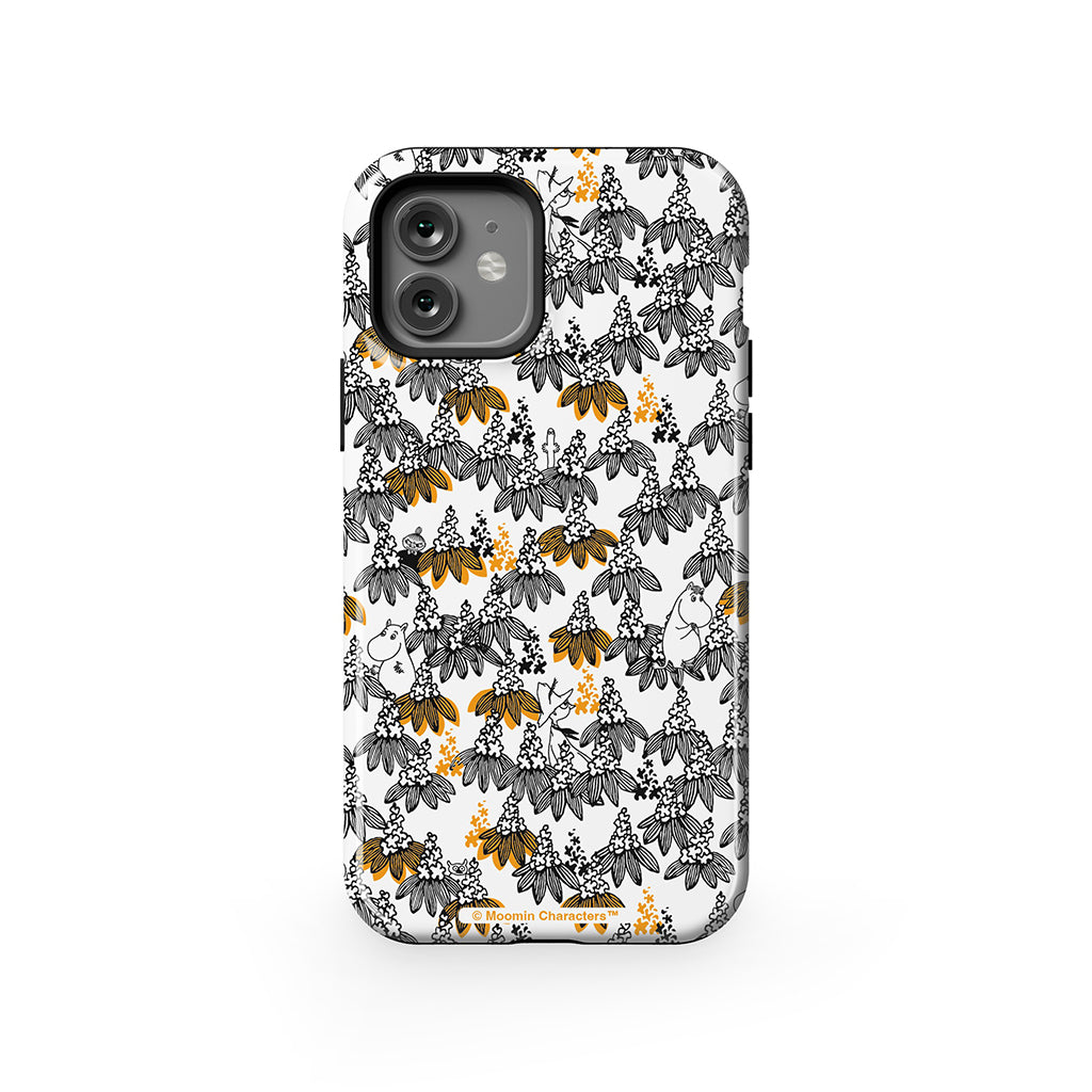 Moomintroll, Snorkmaiden And Friends In The Flowers Apple iPhone Tough Case