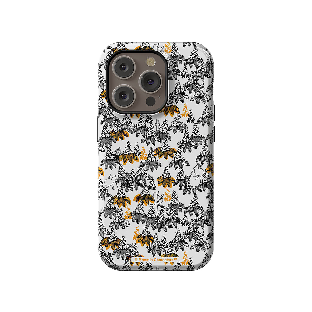 Moomintroll, Snorkmaiden And Friends In The Flowers Apple iPhone Tough Case